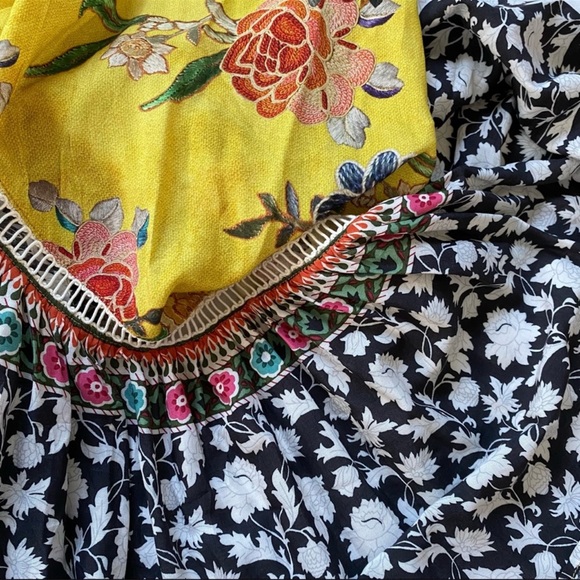 Anthropologie Farm Rio Sunlit Floral Maxi Dress, size XS - Picture 7 of 9